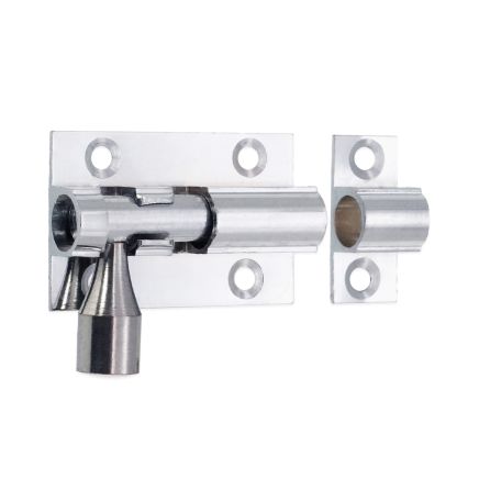 Brass Barrel Bolt 38mm Polished Chrome