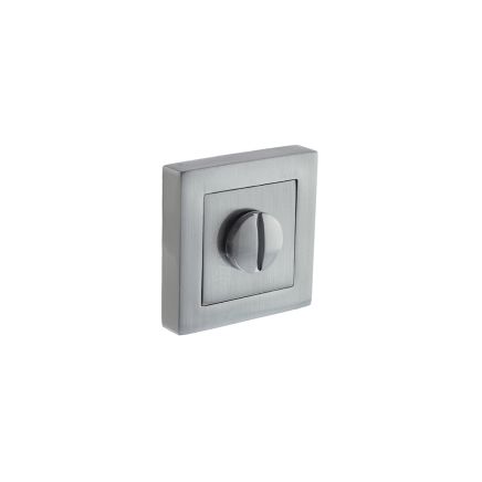 STATUS WC Turn and Release on S4 Square Rose - Satin Chrome