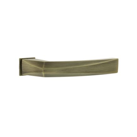 Forme Crystal Lever Door Handle on Concealed Square Rose - Yester Bronze (Pair)