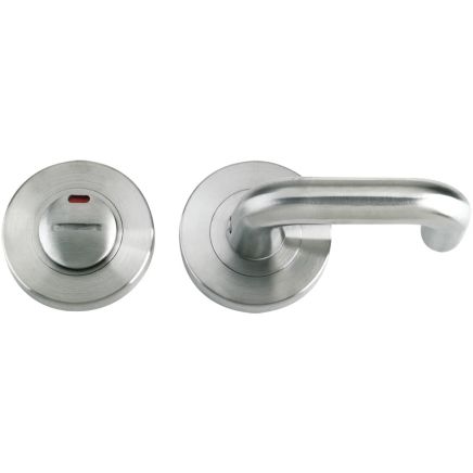 Zoo Hardware DDA Turn and Release with Indicator complete with escutcheons and 5mm spindle - Satin Stainless