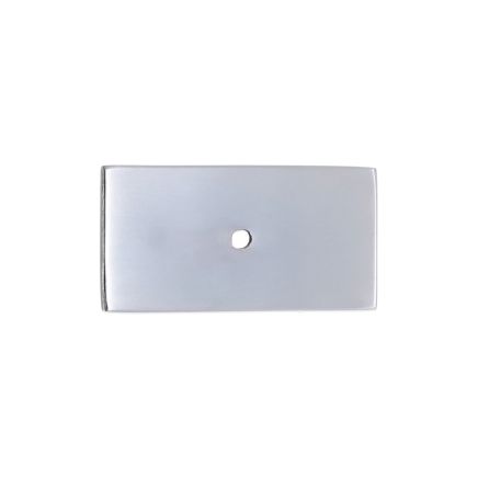 Rectangle Backplate for Cupboard Knobs Satin Chrome