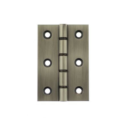 Atlantic Washered Hinges 3" x 2" x 2.2mm - Matt Gun Metal (Pair)