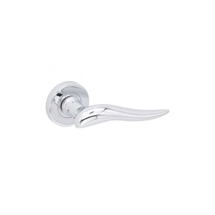 Flavia Lever Door Handle Polished Chrome