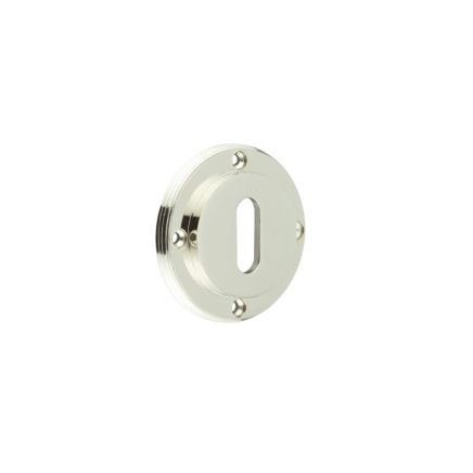 Burlington Standard Keyway Escutcheons No Rose Polished Nickel - By Frelan Hardware - BUR60PN