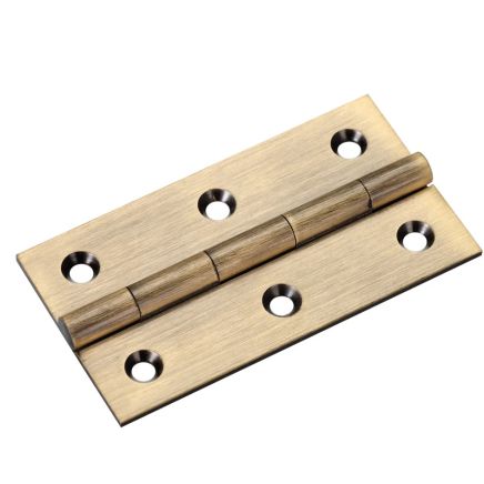 Zoo Hardware Solid drawn brass butt hinge - 75 x 41 x 2mm - Florentine Bronze
