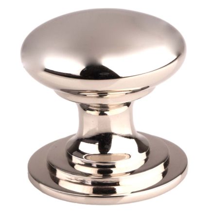 Victorian Cupboard Knob 25mm - Polished Nickel
