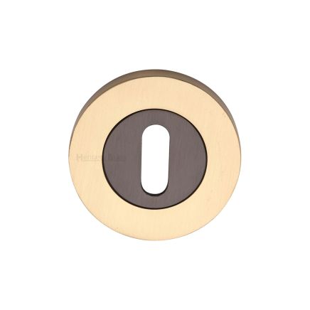 Heritage Brass Key Escutcheon Matt Bronze/Satin Brasss finish