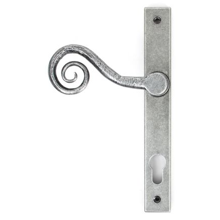 Pewter Monkeytail Slimline Lever Espag. Lock Set - RH