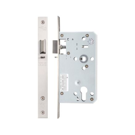ZDL7260NLSS DIN Night Latch - 72mm C/C - 60mm Backset - Square Forend