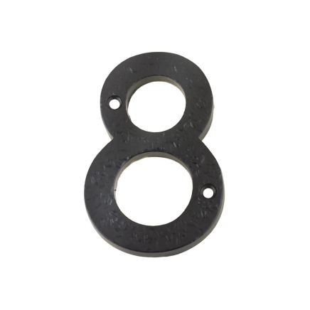 Zoo Hardware Numeral - No. 8 - 4" - Black