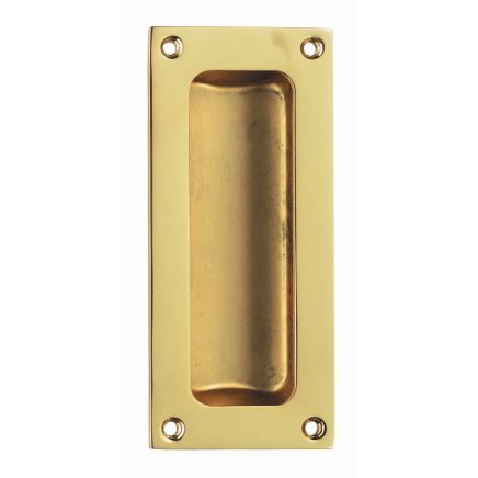 Flush Pull - Polished Brass