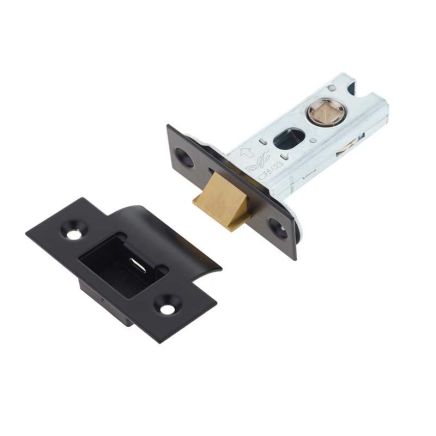 Jedo Heavy Duty Tubular Latches - 45 Degree Short Travel 64mm Black - By Frelan Hardware - JL-HDT64BL