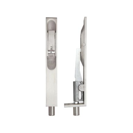 Zoo Hardware Lever action flush bolt - 20 x 150mm - Satin Stainless