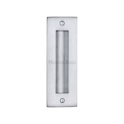 Flush Pull Handle 6" Satin Chrome finish