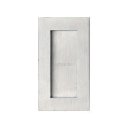 4" Flush Handle Satin Chrome