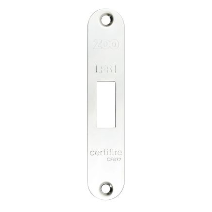 Zoo Hardware Radius Forend, Strike and Escutcheon Pack t/s ZFB01 Fire Brigade Lock - Polished Stainless
