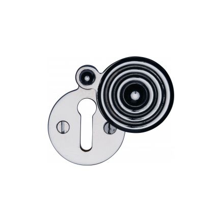 Heritage Brass Covered Keyhole Reeded Polished Chrome finish