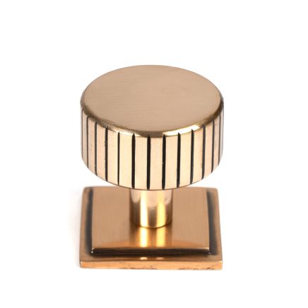 Polished Bronze Judd Cabinet Knob - 32mm (Square)