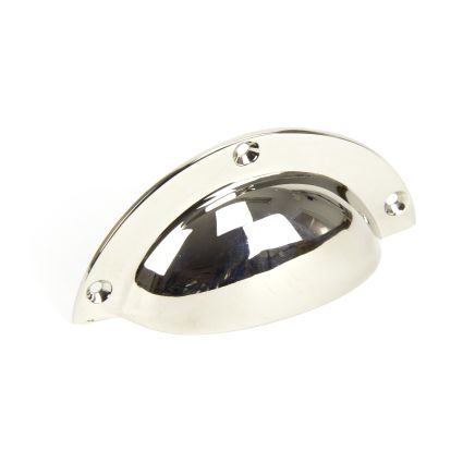 Polished Nickel 4" Plain Drawer Pull