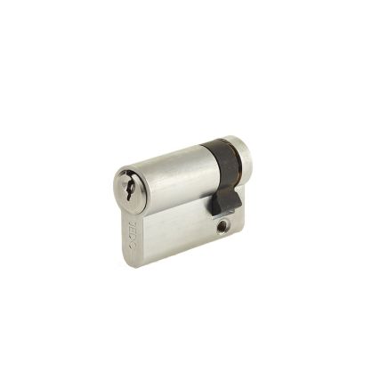 Euro Profile Single Cylinders Keyed Alike 40mm Satin Chrome - By Frelan Hardware - JL-40EPSSC-KA
