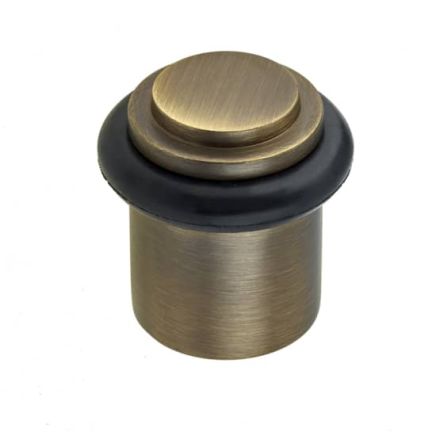 Burlington Stepped Door Stops Antique Brass - By Frelan Hardware - BUR962AB