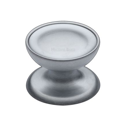 Heritage Brass Cabinet Knob Surrey Design 32mm Satin Chrome finish