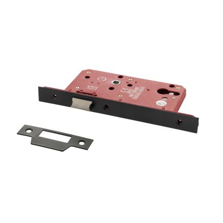 Atlantic DIN Latch 60mm backset - Matt Black