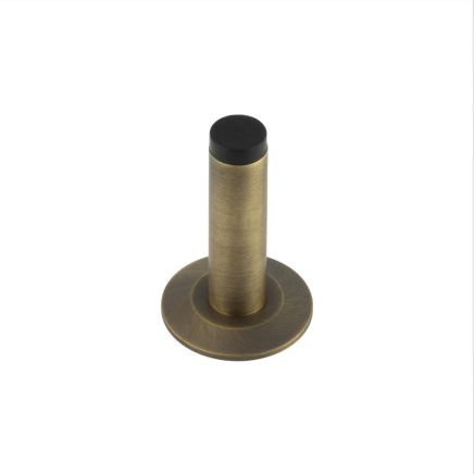 Burlington Plain Wall Mounted Door Stops Chamfered Rose Antique Brass - By Frelan Hardware - BUR-970AB-972AB
