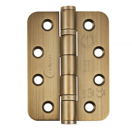 Eclipse 14869MAB - 102x76x3mm MAB Ball Bearing Radius Corner Hinge Grade 13 - (Pair) - Dark Bronze