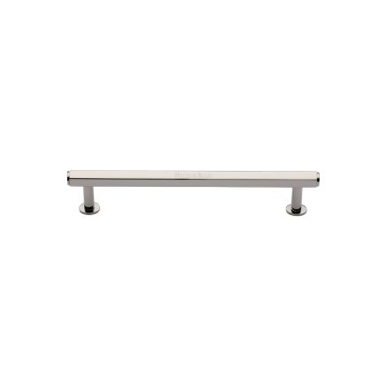 Heritage Brass Cabinet Pull Hexagon Design with 16mm Rose 96mm CTC Polished Nickel finish