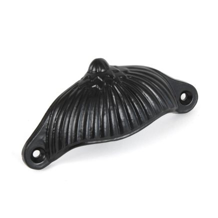Black 4" Flower Drawer Pull