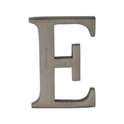 Heritage Brass Alphabet E Pin Fix 51mm (2") Matt Bronze Finish