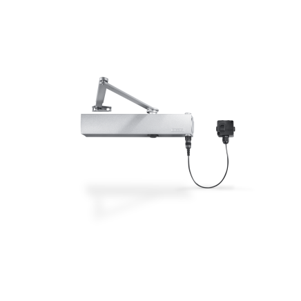 GEZE TS 4000 E Electromagnetic Fire Door Closer - Power Size EN 1-6 - Silver