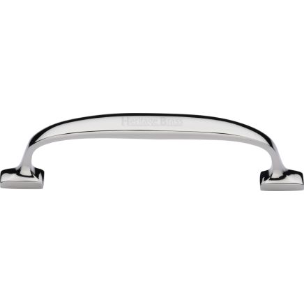 Heritage Brass Cabinet Pull Durham Design 128mm CTC Polished Nickel Finish
