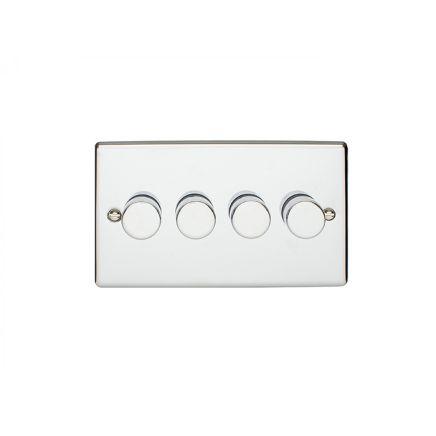 Eurolite Enhance Decorative 4 Gang Dimmer Polished Chrome