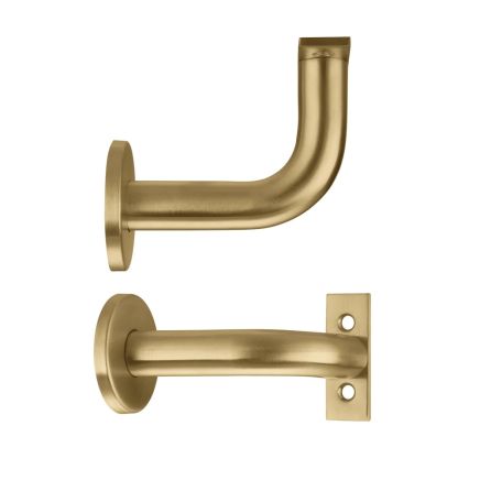 Zoo Hardware Handrail Bracket (Concealed) SSS - 3" - Favo Satin Brass