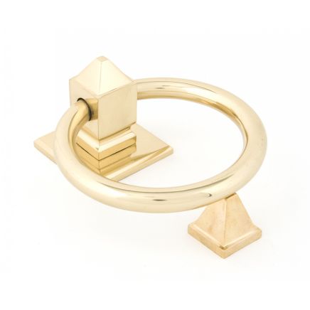 Polished Brass Ring Door Knocker