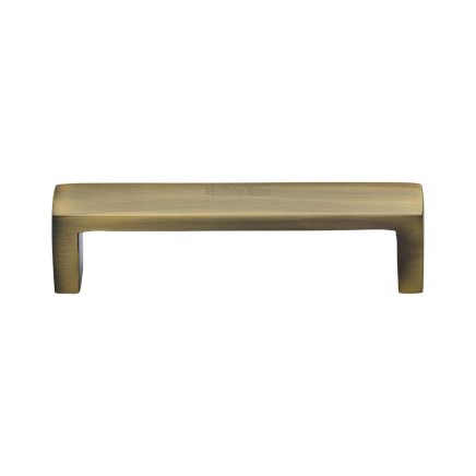 Heritage Brass Cabinet Pull Wide Metro Design 101mm CTC Antique Brass Finish