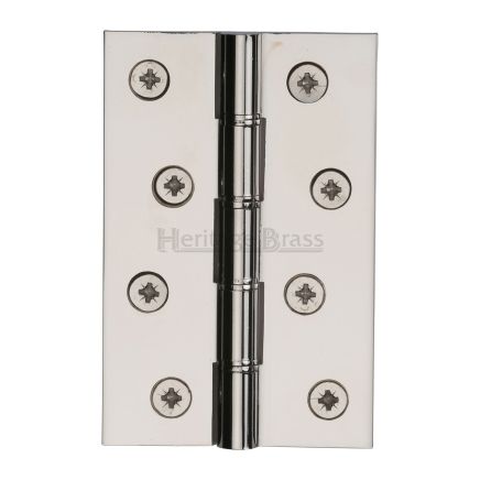 Heritage Brass Hinge Brass with Phosphor Washers 4" x 2 5/8" Polished Nickel finish