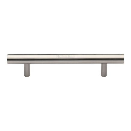Heritage Brass Door Pull Handle Bar Design 305mm Satin Nickel Finish