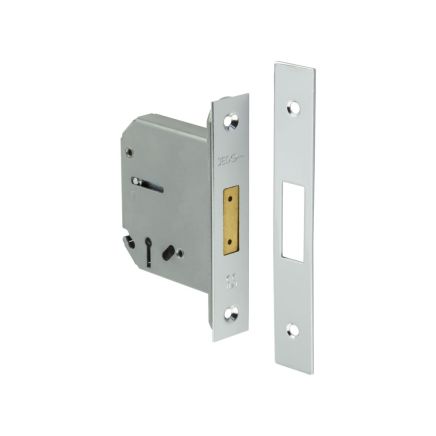 Jedo 3 Lever Deadlocks 76mm Polished Chrome - By Frelan Hardware - JL1093PC