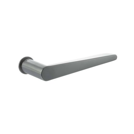 Tupai Rapido 5S Line Torrao Lever Door Handle on Concealed Round Rose - Satin Chrome (Pair)