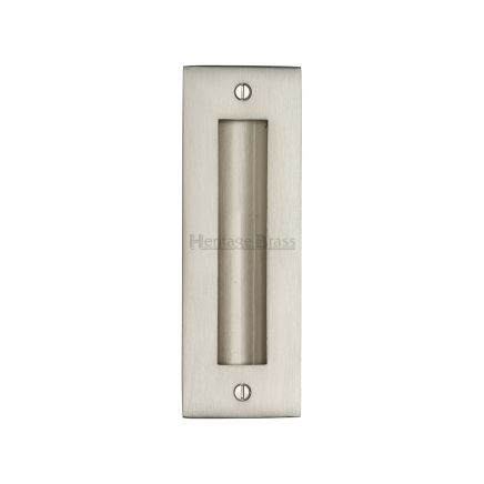 Flush Pull Handle 6" Satin Nickel finish