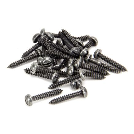 Pewter 8 x 1" Round Head Screws (25)