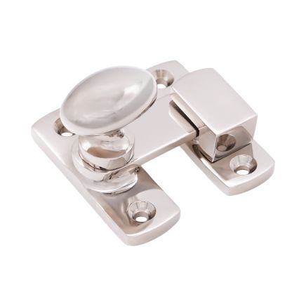 Oval Cupboard Latch Polished Nickel