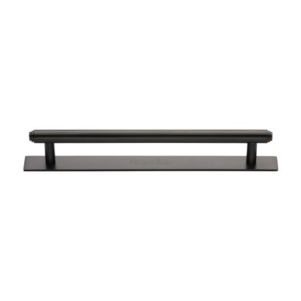 Heritage Brass Cabinet Pull Step Design with Plate 160mm CTC Matt Bronze Finish