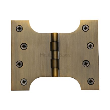 Heritage Brass Parliament Hinge Brass 4" x 3" x 5" Antique Brass finish