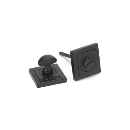 Aged Bronze Round Thumbturn Set (Square)