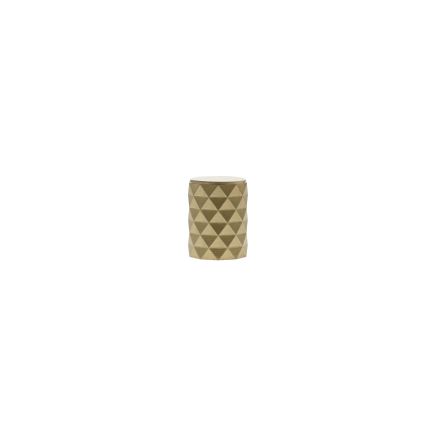 Millhouse Brass Chrysler Diamond Cylinder Cabinet Knob Handle - Satin Brass