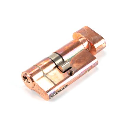 Polished Bronze 30/30 5pin Euro Cylinder/Thumbturn KA